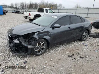 2021 Kia Forte LXS with VIN 3KPF24AD0ME358256, listed as a Copart auction lot 48696315 with 46,753 mi miles and Salvage title. Bid and sale history available at DreamBid. Image 1.