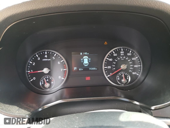 2022 Kia Telluride S with VIN 5XYP64HC1NG222809, listed as a Copart auction lot 57153625 with 74,368 mi miles and Salvage title. Bid and sale history available at DreamBid. Image 9.