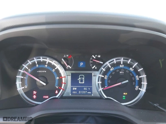 2019 Toyota 4Runner SR5 with VIN JTEBU5JR4K5726940, listed as a IAAI auction lot 41801853 with 81,097 mi miles. Bid and sale history available at carsss.com. Image 7.