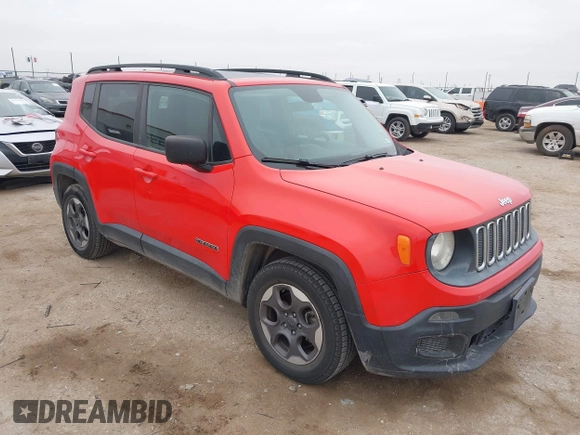 2017 Jeep Renegade Sport with VIN ZACCJAAB7HPE81676, listed as a IAAI auction lot 41546941 with 113,967 mi miles and . Bid and sale history available at DreamBid. Image 1.