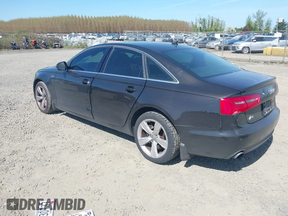 2012 Audi A6 3.0T Premium Plus with VIN WAUGGAFC3CN075992, listed as a IAAI auction lot 42036155 with 183,986 mi miles. Bid and sale history available at carsss.com. Image 3.