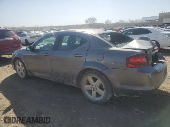 2013 Dodge Avenger SE with VIN 1C3CDZAB6DN517158, listed as a Copart auction lot 47925145 with 193,376 mi miles and Salvage Title. Bid and sale history available at DreamBid. Image 2.