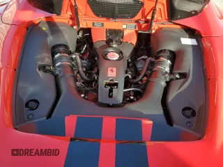 2022 Ferrari F8 с VIN ZFF93LMAXN0275841, выставлен на аукционе Copart как лот 73758724 с пробегом Не указан миль и Списание • Salvage title. История ставок и продаж доступна на DreamBid. Изображение 11.