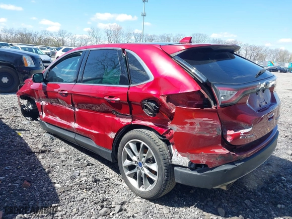 2017 Ford Edge Titanium with VIN 2FMPK3K83HBC34846, listed as a IAAI auction lot 41983258 with 154,376 mi miles. Bid and sale history available at carsss.com. Image 3.