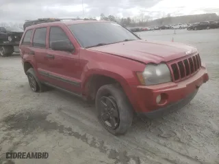 2005 Jeep Grand Cherokee Laredo with VIN 1J4HR48N25C564751, listed as a Copart auction lot 47498265 with 208,719 mi miles and Salvage Title. Bid and sale history available at carsss.com. Image 4.