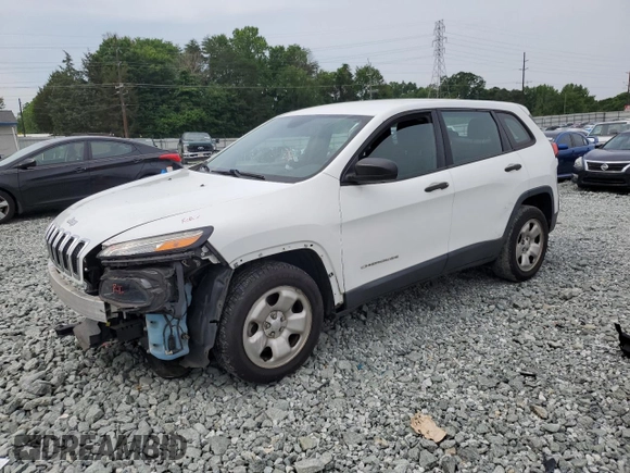 2015 Jeep Cherokee Sport z VIN 1C4PJLAB7FW761109, wystawiony jako Copart lot #57278505 z przebiegiem 99 169 mil mil oraz Szkoda całkowita • Salvage title. Historia ofert i sprzedaży dostępna na DreamBid. Obrazek 1.