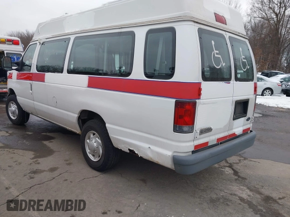 2007 Ford Econoline Cargo Commercial with VIN 1FTNS24W97DA25654, listed as a IAAI auction lot 41511754 with 190,780 mi miles and . Bid and sale history available at DreamBid. Image 3.