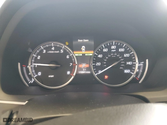 2015 Acura TLX V6 Advance with VIN 19UUB3F7XFA010380, listed as a Copart auction lot 46820195 with 115,841 mi miles and Clean Title. Bid and sale history available at carsss.com. Image 9.
