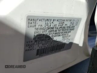 2020 Nissan Kicks S z VIN 3N1CP5BVXLL481108, wystawiony jako Copart lot #43599265 z przebiegiem 34 862 mil mil oraz Szkoda całkowita • Salvage title. Historia ofert i sprzedaży dostępna na DreamBid. Obrazek 15.