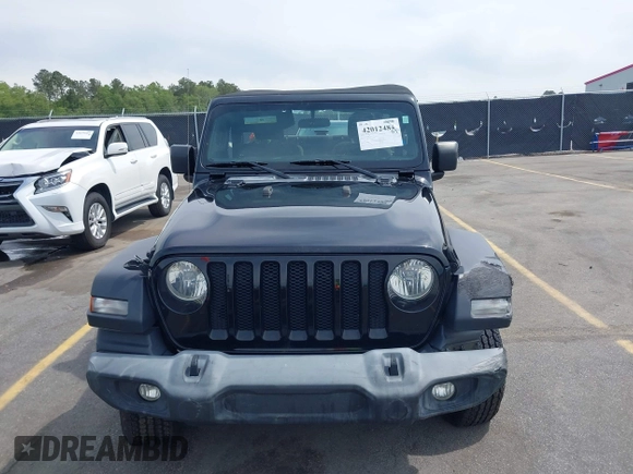 2018 Jeep Wrangler Sport S with VIN 1C4GJXAN8JW290064, listed as a IAAI auction lot 42012484 with 93,838 mi miles and . Bid and sale history available at DreamBid. Image 12.