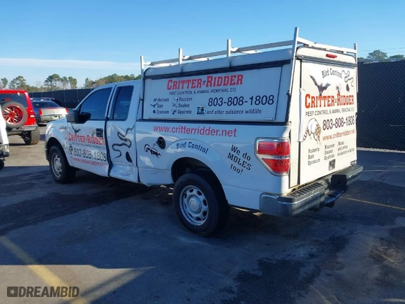 2013 Ford F-150 XL with VIN 1FTEX1CM7DFB26364, listed as a IAAI auction lot 41579657 with 202,974 mi miles. Bid and sale history available at carsss.com. Image 3.