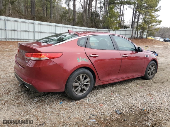 2017 Kia Optima LX 1.6T with VIN 5XXGT4L16HG148679, listed as a Copart auction lot 41562745 with 98,039 mi miles and Salvage Title. Bid and sale history available at carsss.com. Image 3.