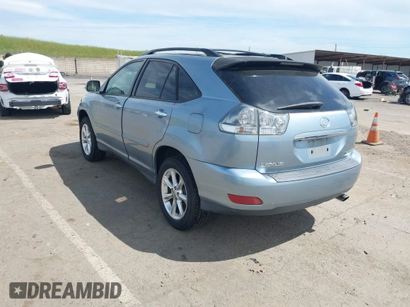 2008 Lexus RX with VIN JTJHK31U482044080, listed as a IAAI auction lot 42030669 with 142,685 mi miles. Bid and sale history available at carsss.com. Image 3.