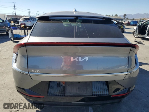 2022 Kia EV6 Wind with VIN KNDC34LA7N5080956, listed as a Copart auction lot 67970294 with 0 mi miles and Salvage Title. Bid and sale history available at carsss.com. Image 6.