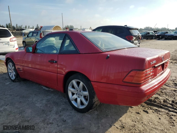 1997 Mercedes-Benz SL-Class with VIN WDBFA63F1VF151359, listed as a Copart auction lot 76164124 with 98,760 mi miles and Clean Title. Bid and sale history available at carsss.com. Image 2.