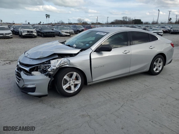 2020 Chevrolet Malibu LS with VIN 1G1ZC5ST4LF023780, listed as a Copart auction lot 45949795 with 119,595 mi miles and Salvage Title. Bid and sale history available at carsss.com. Image 1.