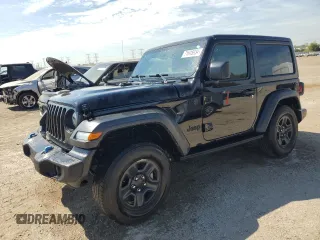 2023 Jeep Wrangler Sport with VIN 1C4HJXAG3PW618988, listed as a Copart auction lot 71615934 with 34,342 mi miles and Salvage title. Bid and sale history available at DreamBid. Image 1.
