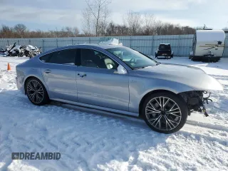 2018 Audi A7 Premium Plus with VIN WAUW3AFC9JN087620, listed as a Copart auction lot 42178915 with 87,445 mi miles and Salvage title. Bid and sale history available at DreamBid. Image 4.