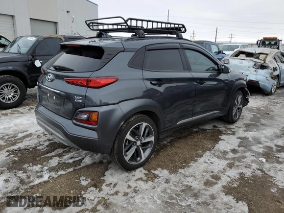 2020 Hyundai Kona Ultimate with VIN KM8K5CA50LU492060, listed as a Copart auction lot 71581672 with 25,568 mi miles. Bid and sale history available at carsss.com. Image 3.