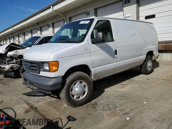 2007 Ford Econoline Cargo Commercial with VIN 1FTNE24W07DA34735, listed as a Copart auction lot 48188525 with 229,874 mi miles and Salvage title. Bid and sale history available at DreamBid. Image 1.