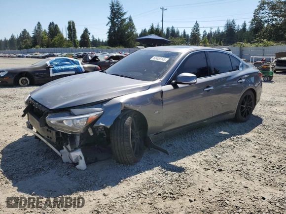 2020 Infiniti Q50 Luxe with VIN JN1EV7AR7LM250090, listed as a Copart auction lot 63420145 with 47,023 mi miles and Salvage title. Bid and sale history available at DreamBid. Image 1.