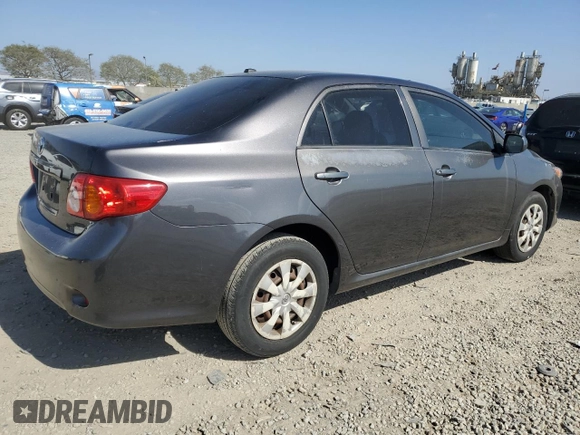 2009 Toyota Corolla with VIN JTDBL40E19J003922, listed as a Copart auction lot 53886135 with 143,324 mi miles and Salvage Title. Bid and sale history available at carsss.com. Image 3.