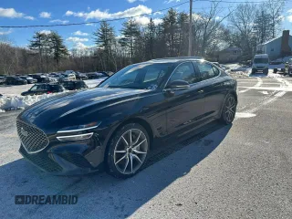 2025 Genesis G70 2.5T with VIN KMTG34SC7SU149071, listed as a Copart auction lot 84176684 with 3,642 mi miles and Salvage Title. Bid and sale history available at carsss.com. Image 1.
