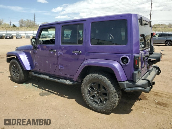 2016 Jeep Wrangler Unlimited 75th Anniversary with VIN 1C4BJWEG1GL228659, listed as a Copart auction lot 44616325 with 125,365 mi miles and Salvage title. Bid and sale history available at DreamBid. Image 2.