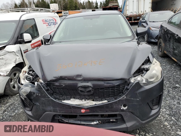 2014 Mazda CX-5 Sport with VIN JM3KE4BE0E0428322, listed as a Copart auction lot 56012495 with 278,146 mi miles and Salvage title. Bid and sale history available at DreamBid. Image 5.