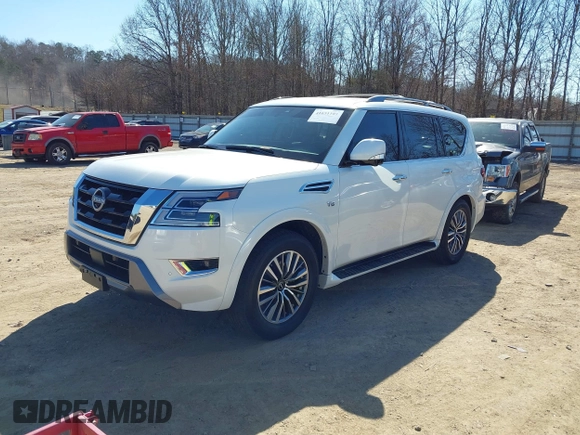 2022 Nissan Armada SL with VIN JN8AY2BC6N9162660, listed as a IAAI auction lot 41651101 with 35,726 mi miles. Bid and sale history available at carsss.com. Image 17.