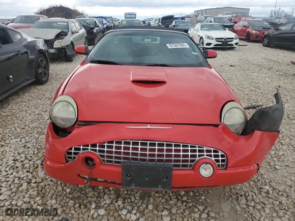 2003 Ford Thunderbird Deluxe with VIN 1FAHP60A23Y106875, listed as a Copart auction lot 87507095 with 0 mi miles and Salvage Title. Bid and sale history available at carsss.com. Image 5.
