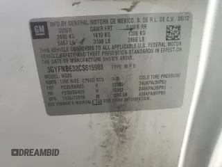 2012 Cadillac SRX Performance Collection z VIN 3GYFNBE32CS615988, wystawiony jako Copart lot #61198415 z przebiegiem 156 135 mil mil oraz Szkoda całkowita • Salvage title. Historia ofert i sprzedaży dostępna na DreamBid. Obrazek 13.