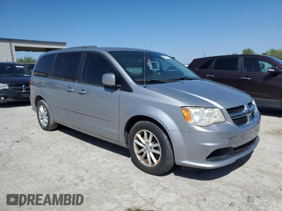 2014 Dodge Grand Caravan SXT with VIN 2C4RDGCG7ER226112, listed as a Copart auction lot 53861155 with Not Provided miles and Clean Title. Bid and sale history available at DreamBid. Image 4.