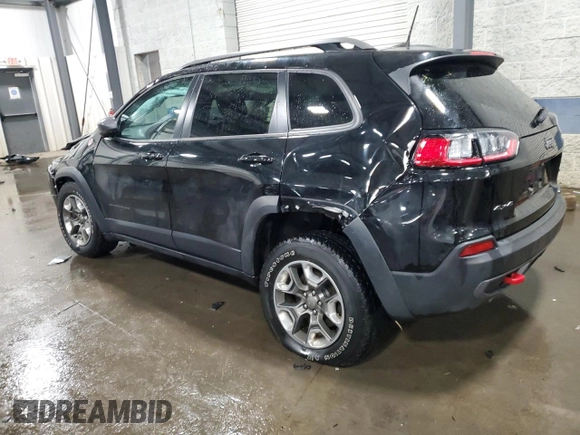2019 Jeep Cherokee Trailhawk Elite with VIN 1C4PJMBX9KD461643, listed as a Copart auction lot 46308055 with 84,009 mi miles and Salvage Title. Bid and sale history available at carsss.com. Image 2.
