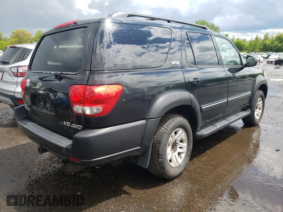 2005 Toyota Sequoia SR5 with VIN 5TDBT44A75S257395, listed as a Copart auction lot 55420505 with 213,121 mi miles and Salvage Title. Bid and sale history available at DreamBid. Image 3.
