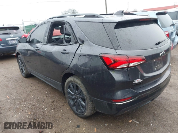 2023 Chevrolet Equinox RS with VIN 3GNAXMEG4PS115675, listed as a IAAI auction lot 41564782 with 34,848 mi miles. Bid and sale history available at carsss.com. Image 3.