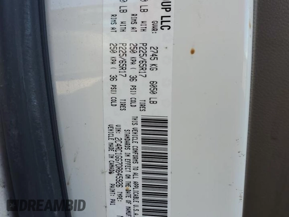 2013 Chrysler Town & Country Limited with VIN 2C4RC1GG7DR645926, listed as a Copart auction lot 46692665 with 235,185 mi miles and Salvage Title. Bid and sale history available at carsss.com. Image 15.