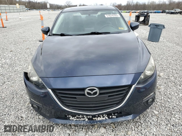 2015 Mazda 3 i Grand Touring with VIN JM1BM1W79F1241162, listed as a Copart auction lot 51674705 with 92,098 mi miles and Salvage Title. Bid and sale history available at DreamBid. Image 5.