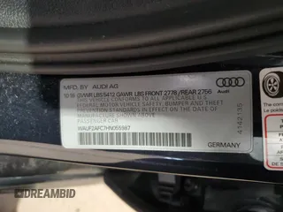 2017 Audi A6 Premium Plus z VIN WAUF2AFC7HN055987, wystawiony jako Copart lot #54126035 z przebiegiem 119 965 mil mil oraz Szkoda całkowita • Salvage title. Historia ofert i sprzedaży dostępna na DreamBid. Obrazek 12.