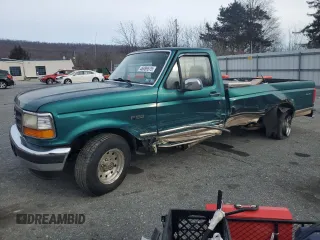 1996 Ford F-150 Special with VIN 1FTEF15N7TNA16945, listed as a Copart auction lot 46089575 with 0 mi miles and Salvage Title. Bid and sale history available at carsss.com. Image 1.
