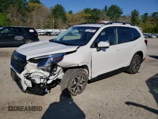 2024 Subaru Forester Premium z VIN JF2SKADC4RH481660, wystawiony jako Copart lot #54402965 z przebiegiem 4 736 mil mil oraz Szkoda całkowita • Salvage title. Historia ofert i sprzedaży dostępna na DreamBid. Obrazek 1.