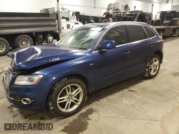 2014 Audi Q5 with VIN WA1MFCFP3EA003279, listed as a Copart auction lot 70851282 with 158,178 mi miles and Salvage title. Bid and sale history available at DreamBid. Image 1.