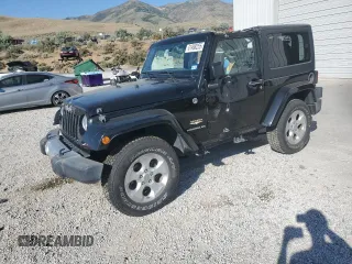 2015 Jeep Wrangler Sahara with VIN 1C4AJWBG5FL733795, listed as a Copart auction lot 61998255 with 86,655 mi miles and Salvage title. Bid and sale history available at DreamBid. Image 1.
