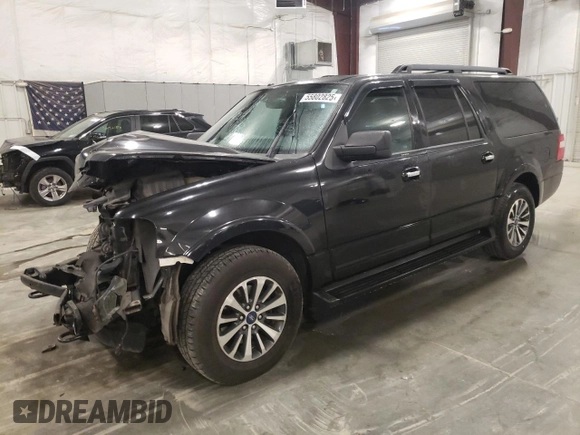 2015 Ford Expedition Max XLT with VIN 1FMJK1JT1FEF03136, listed as a Copart auction lot 55802825 with 141,221 mi miles and Salvage title. Bid and sale history available at DreamBid. Image 1.