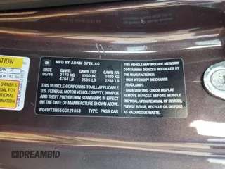 2016 Buick Cascada Premium с VIN W04WT3N55GG121853, выставлен на аукционе Copart как лот 73872674 с пробегом 20 274 миль миль и Списание • Salvage title. История ставок и продаж доступна на DreamBid. Изображение 13.