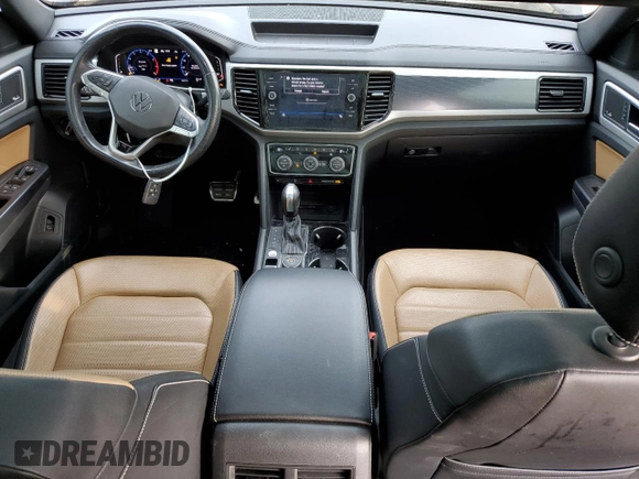 2021 Volkswagen Atlas SEL Premium R-Line with VIN 1V2FE2CA1MC205020, listed as a Copart auction lot 77742994 with 25,047 mi miles and Salvage title. Bid and sale history available at DreamBid. Image 8.