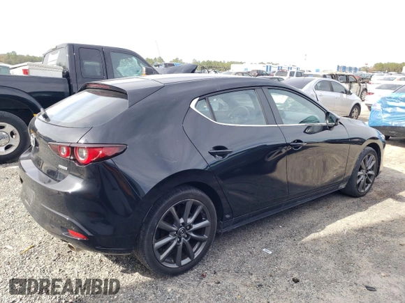2023 Mazda 3 S Preferred with VIN JM1BPALM1P1615041, listed as a Copart auction lot 87801335 with 19,903 mi miles and Salvage title. Bid and sale history available at DreamBid. Image 3.