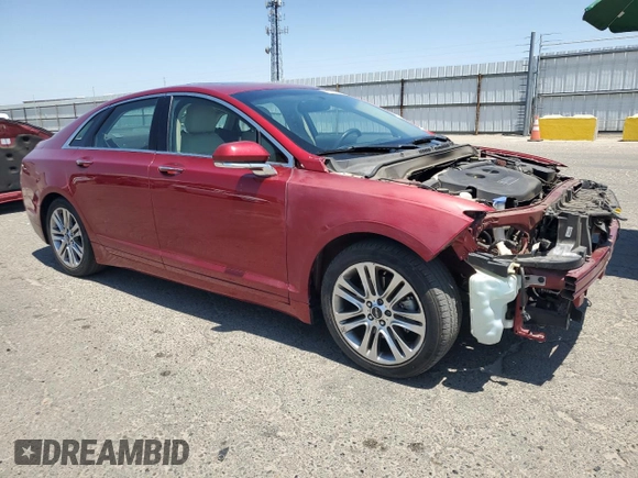 2015 Lincoln MKZ with VIN 3LN6L2G95FR618016, listed as a Copart auction lot 62378435 with 52,405 mi miles and Salvage title. Bid and sale history available at DreamBid. Image 4.