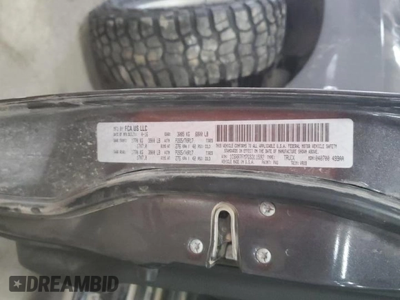 2016 Ram 1500 Tradesman z VIN 1C6RR7FM7GS311592, wystawiony jako Copart lot #46991055 z przebiegiem 154 276 mil mil oraz Szkoda całkowita • Salvage title. Historia ofert i sprzedaży dostępna na DreamBid. Obrazek 12.