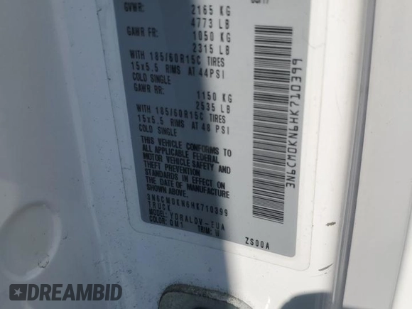 2017 Nissan NV200 S z VIN 3N6CM0KN6HK710399, wystawiony jako Copart lot #58844835 z przebiegiem 169 858 mil mil oraz Szkoda całkowita • Salvage title. Historia ofert i sprzedaży dostępna na DreamBid. Obrazek 14.